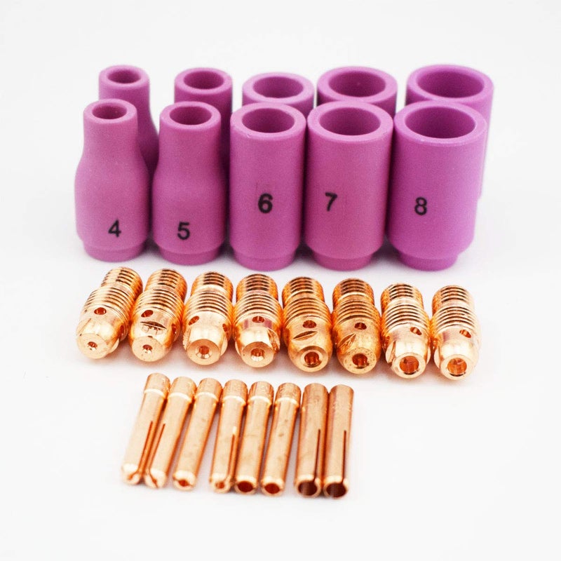 BWP B.W.P 55PCS Consumables Kit For WP-9 WP-20 WP-25 Series TIG Welding Torch 13N 53N Nozzles - Image 3